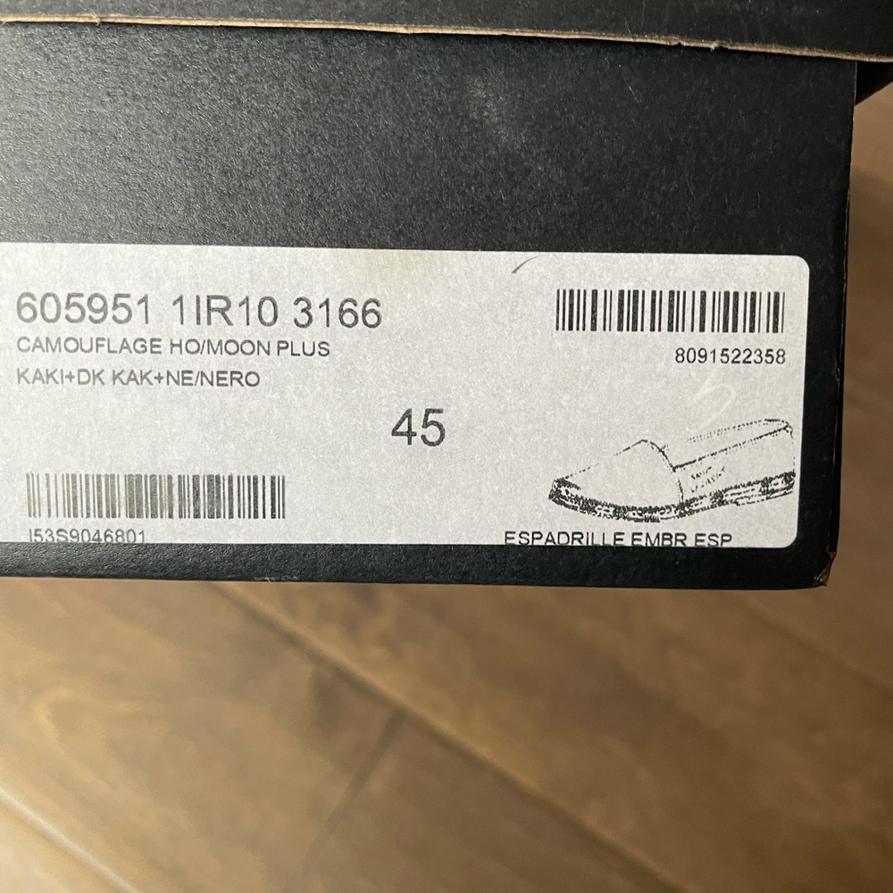 Authentic Saint Laurent Camouflage Espadrilles - Picture 11 of 11